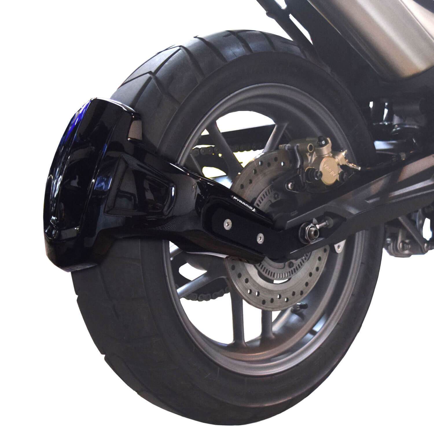 Pyramid Spray Guard | Gloss Black | Triumph Tiger 900 GT Low 2020>Current-085602B-Spray Guards-Pyramid Motorcycle Accessories