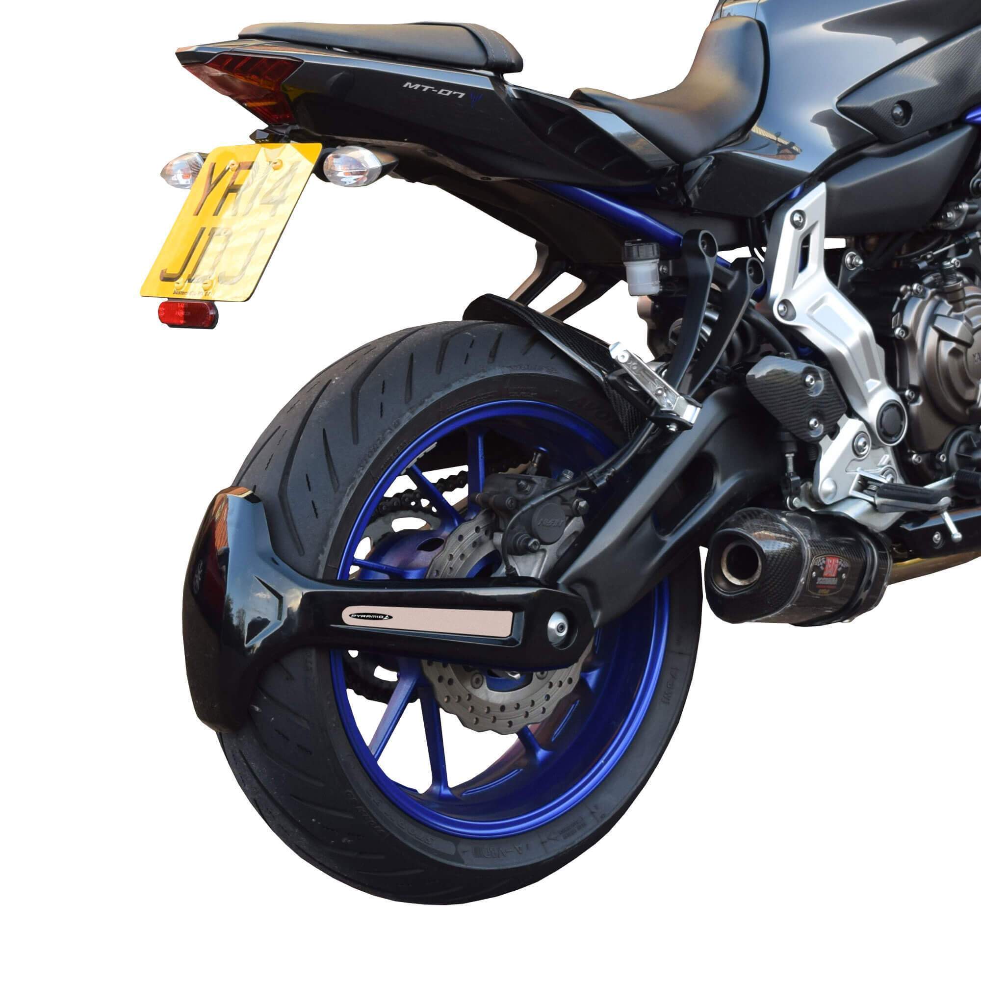 Pyramid Spray Guard | Matte Black | Yamaha XSR 700 2016>2018-Spray Guards-Pyramid Motorcycle Accessories