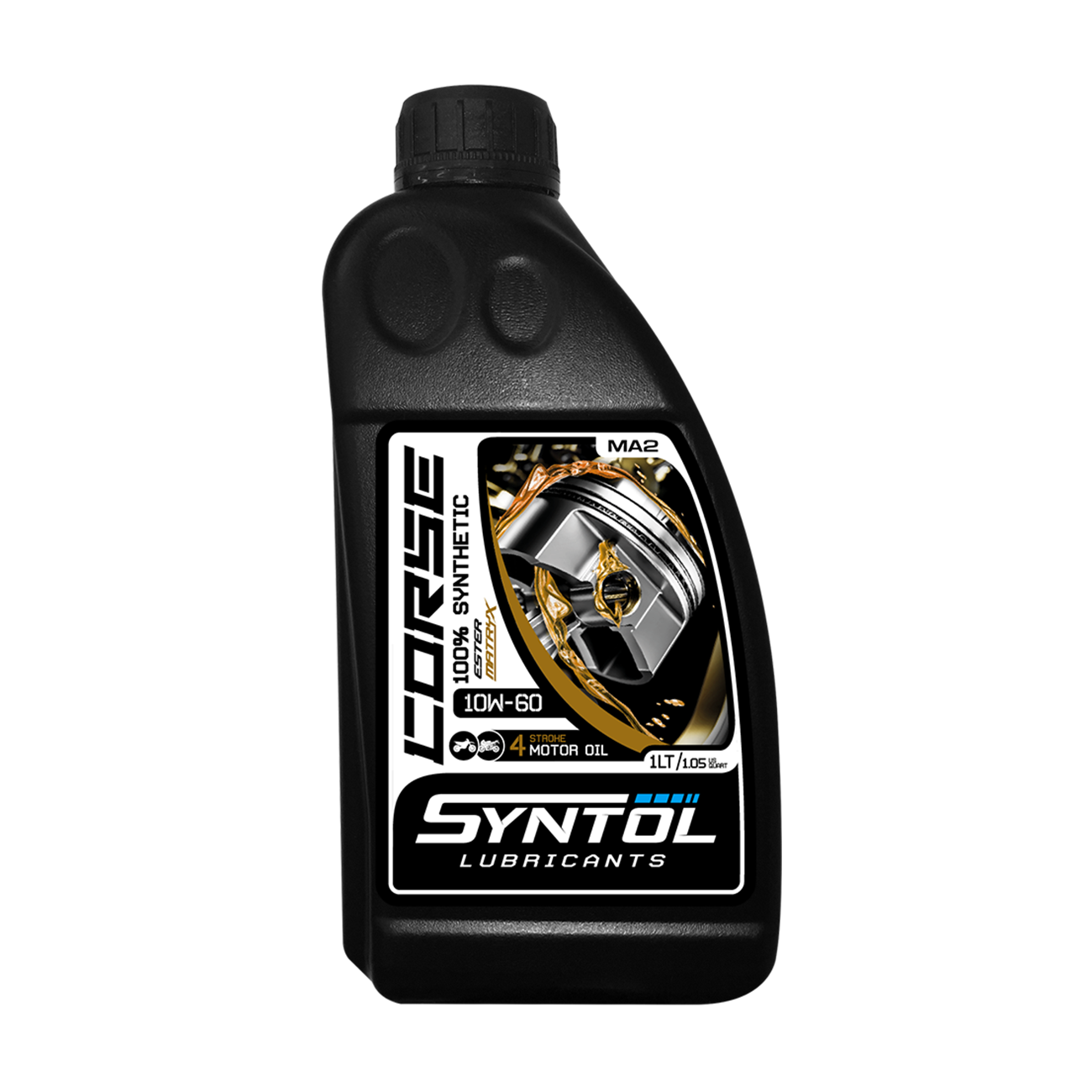 Syntol Corse 4T 10W-60 Motorcycle Engine Oil - 1 Litre-F0048-1-Oils and Lubricants-Pyramid Motorcycle Accessories