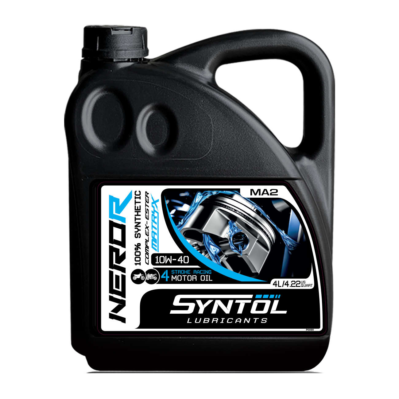 Syntol Nero-R 4T 10W-40 Racing Motorcycle Engine Oil - 4 Litre-F0055-4-Oils and Lubricants-Pyramid Motorcycle Accessories