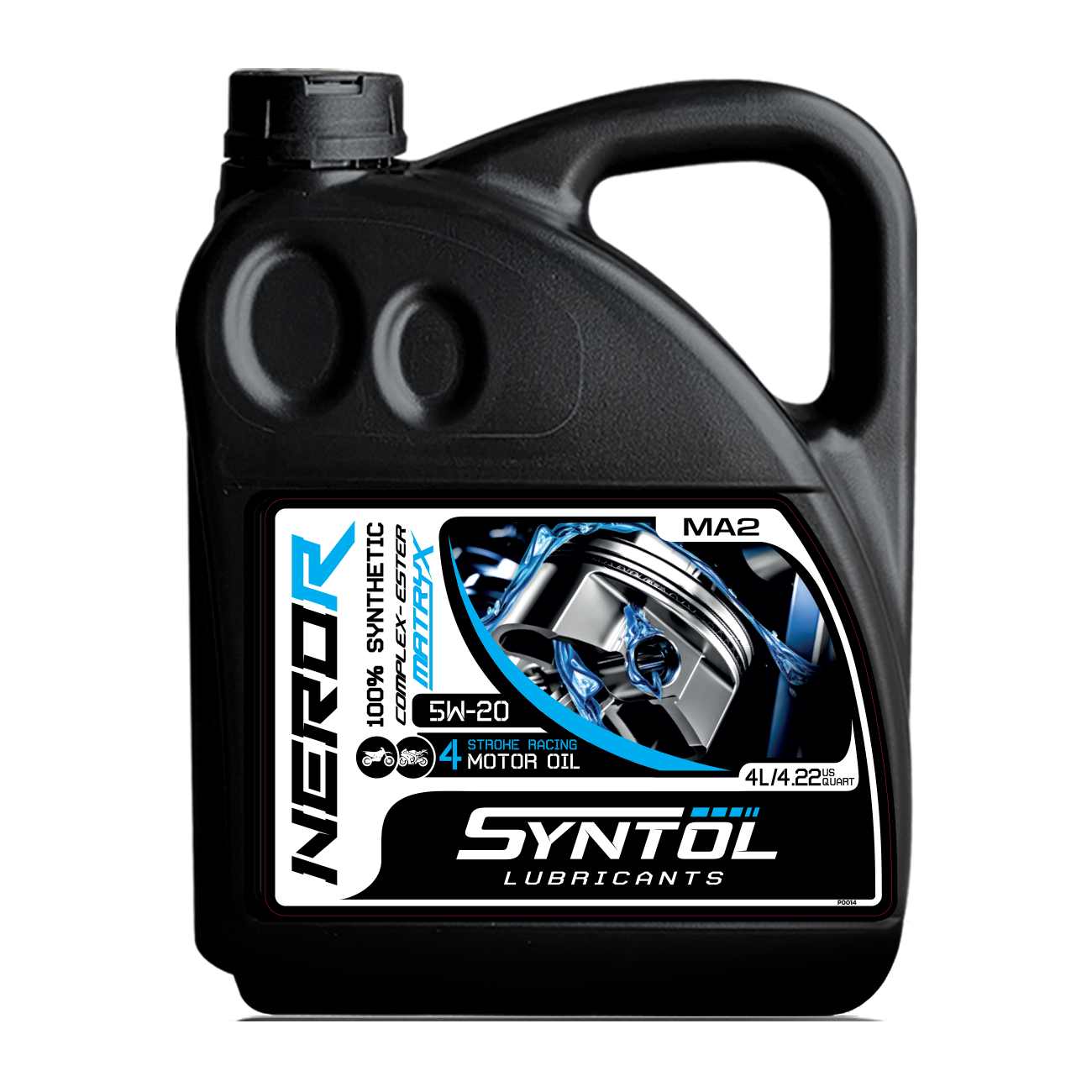 Syntol Nero-R 4T 5W-20 Racing Motorcycle Engine Oil - 4 Litre-F0052-4-Oils and Lubricants-Pyramid Motorcycle Accessories