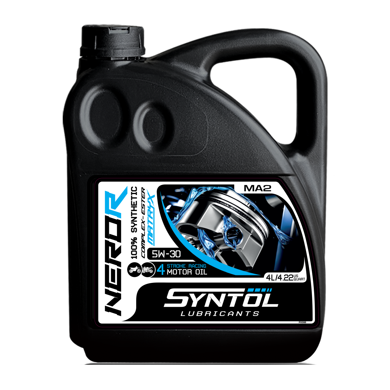 Syntol Nero-R 4T 5W-30 Racing Motorcycle Engine Oil - 4 Litre-F0053-4-Oils and Lubricants-Pyramid Motorcycle Accessories
