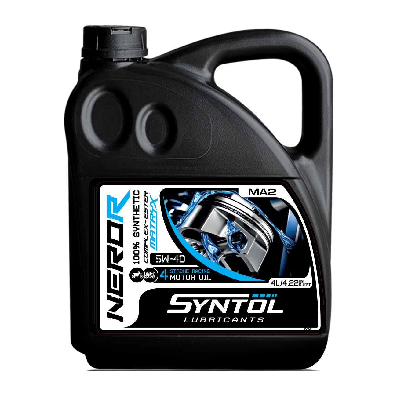 Syntol Nero-R 4T 5W-40 Racing Motorcycle Engine Oil - 4 Litre-F0054-4-Oils and Lubricants-Pyramid Motorcycle Accessories