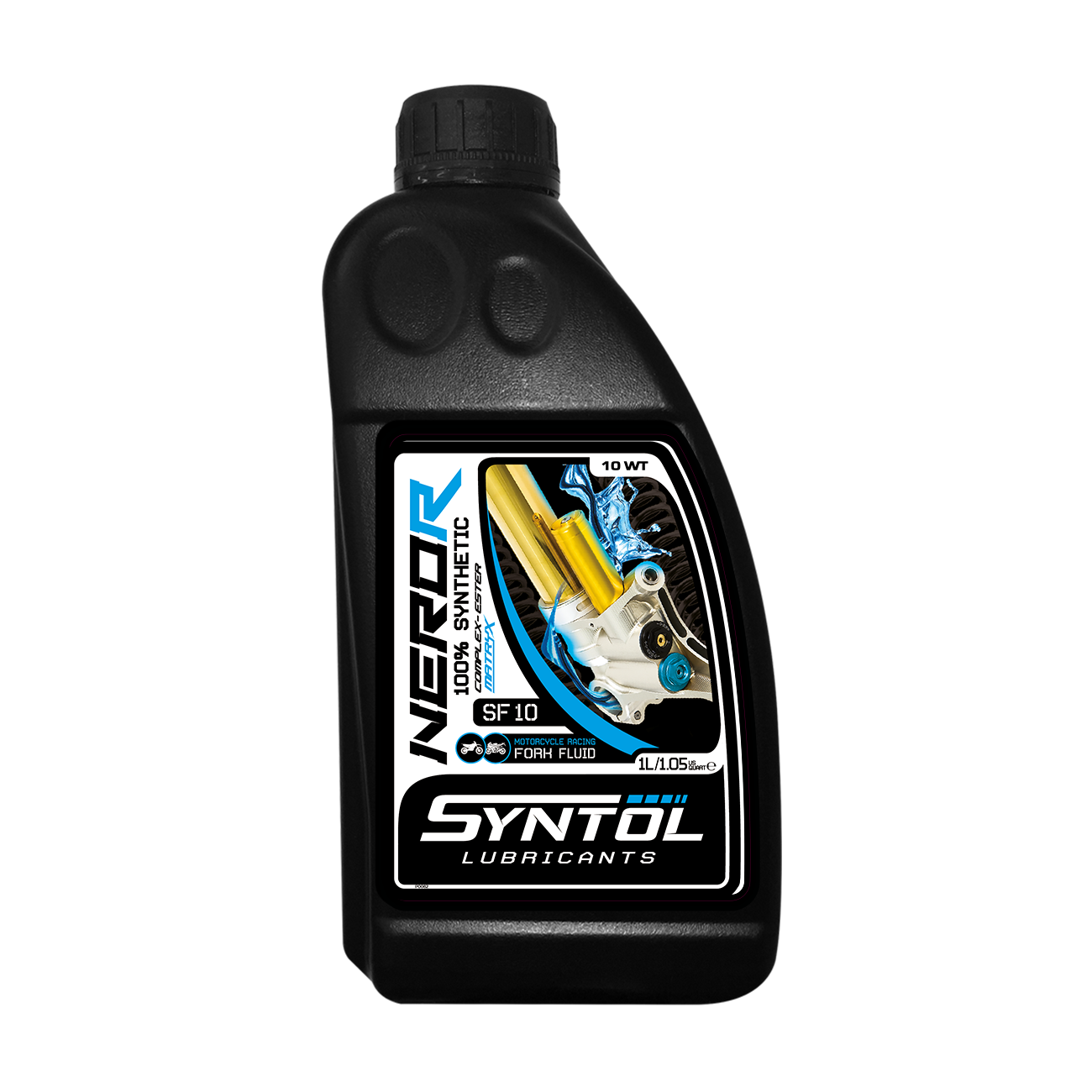 Syntol Nero-R SF 10 Racing Motorcycle Fork Fluid - 1 Litre-F0066-1-Oils and Lubricants-Pyramid Motorcycle Accessories